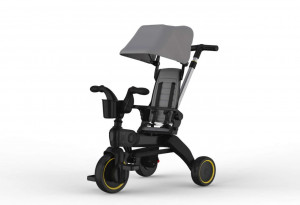 Велоколяска Luxmom S7 серый