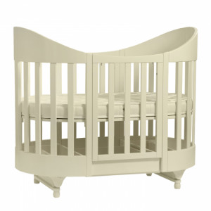 Кроватка Лель Mona Lisa 125*75 с маятником овальная сл.кость - фото 1