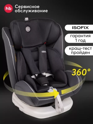 Автокресло Happy Baby Unix 0/1/2/3 (0-36 кг) Dark grey - фото 1