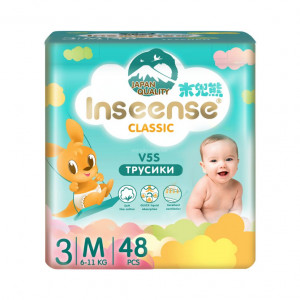Трусики-подгузники M (6-11 кг) Inseense Classic V5S 48 шт(изумрудные) (6) - фото 1