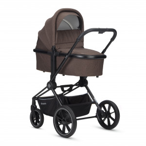 Коляска 2 в 1 Labala Raiz черная рама Choco brown - фото 1