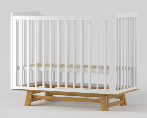 Кроватка Incanto Anniken New 120*60 с маятником белый/бук