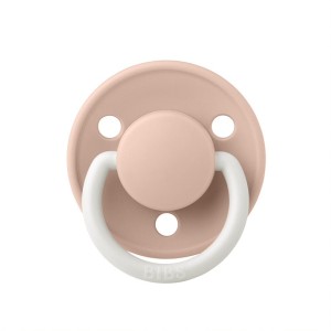 Пустышка латексная ночная BIBS De Lux Glow - Blush, 0+ мес. - фото 1