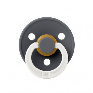 Пустышка латексная ночная BIBS Colour Glow - Iron, 0+ мес. - фото 1