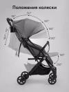 Коляска прогулочная Happy Baby Umma dark grey