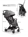 Коляска прогулочная Happy Baby Umma dark grey