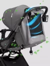 Коляска прогулочная Happy Baby Umma dark grey