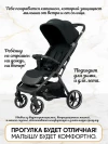 Коляска прогулочная Ining baby Zac KR336 black