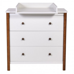 Комод Polini kids Simple 3501 белый-дуб крафт