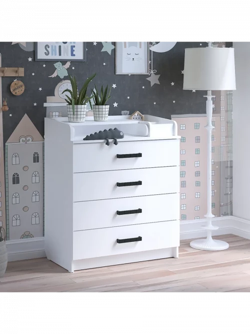 Комод Aton Сириус-2 Marvin 4 белый - фото 1