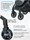 Коляска прогулочная Luxmom T2 синий
