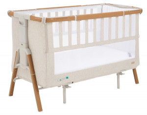 Кровать-трансформер приставная Tutti Bambini CoZee XL 120*60 Scandinavian Walnut/Ecru - фото 1