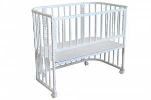 Кроватка приставная Мой Малыш BabyBorn 95*55 белый 