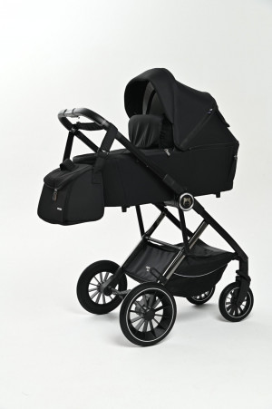 Коляска 2 в 1 Ining Baby KR350 black  - фото 1
