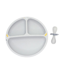 Набор посуды Oribel Cocoon Z тарелка+ложка серый