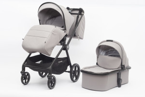 Коляска 2 в 1 Ining Baby Z1-X PRO light grey - фото 1
