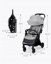 Коляска прогулочная Ining Baby Fold K353 grey