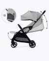 Коляска прогулочная Ining Baby Fold K353 grey