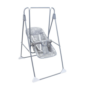Качели напольные Globex Ветерок-Люкc серый сердечки
