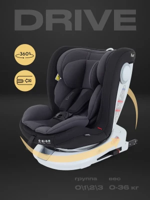 Автокресло Rant Drive isofix LB619 0/1/2/3 (0-36 кг) Grey - фото 1
