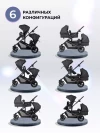 Коляска для двойни Farfello Silva Duo Black