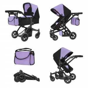 Коляски для кукол 2 в 1 Carrello Maestro purple
