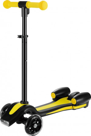 Самокат 3-х колесный Farfello S669B с дымом жёлтый