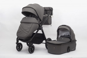 Коляска 2 в 1 Ining Baby KR345 Plus grey - фото 1