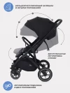 Коляска прогулочная MOWBaby Turbo 2.0 MB021 Black
