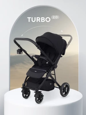Коляска прогулочная MOWBaby Turbo 2.0 MB021 Black