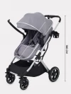 Коляска-трансформер MOWBaby Jasper MB022 3 в 1 Silver Grey