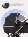 Коляска-трансформер MOWBaby Jasper MB022 3 в 1 Gold Black