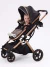 Коляска-трансформер MOWBaby Jasper MB022 3 в 1 Gold Black