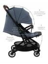 Коляска прогулочная Pituso Mini PU Graphite