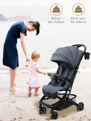 Коляска прогулочная Pituso Mini PU Graphite