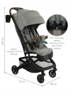 Коляска прогулочная Pituso Mini PU Grey Taupe