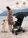 Коляска прогулочная Pituso Mini PU Black
