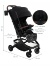 Коляска прогулочная Pituso Mini PU Black