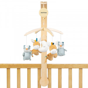 Мобиль Nattou Felix & Leo Барсук и Ослик 