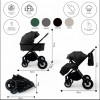 Коляска 3 в 1 Bubago Bloom BG черный