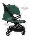 Коляска прогулочная Pituso Mini PU Emerald Mood