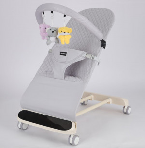 Качалка - Шезлонг Ining Baby FXW-6189 light grey