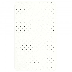 Простыня трикотажная на резинке для детской кроватки
"горохи", цвет молочный 9004/10п - фото 1