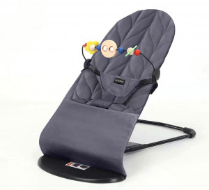Качалка - Шезлонг Ining Baby FXW-559 dark grey