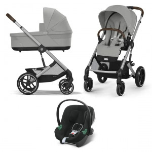 Коляска 3 в 1 Cybex Balios S Lux SLV Stone Grey