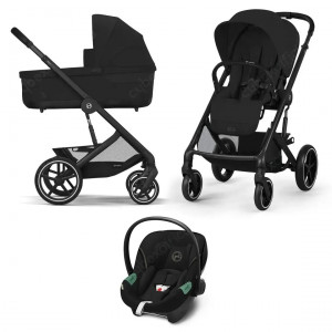 Коляска 3 в 1 Cybex Balios S Lux BLK 3 в 1 Moon Black