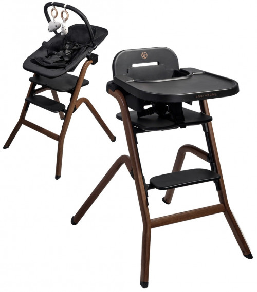 Стул для кормления Amarobaby Winnie 3 в 1 черный
