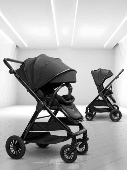 Коляска прогулочная Amarobaby Somnium 360 чёрный